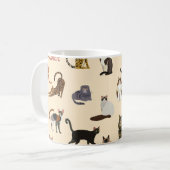 Mug Chats colorés : Différentes races Motif (Devant gauche)