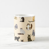 Mug Chats colorés : Différentes races Motif (Centre)