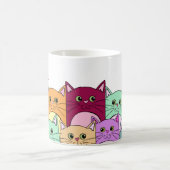 Mug Chats colorés mignons Personnalisés (Centre)