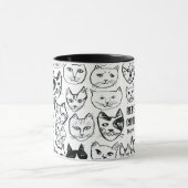 Mug Chats Cool de Rebecca Cute Funny Cat CUSTOM (Centre)