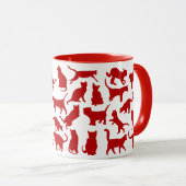 Mug Chats couleur rouge (Devant droit)