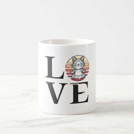 Mug Chats d'amour et méditation (Centre)
