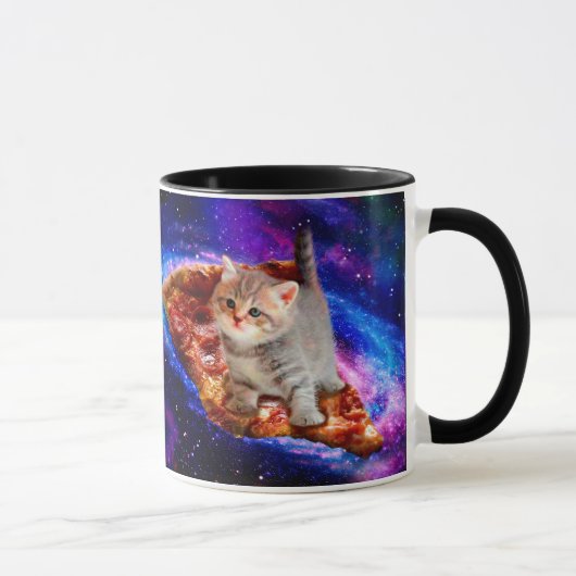 Mug Chats dans la pizza spatiale (Droite)