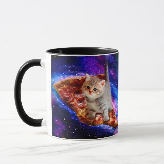 Mug Chats dans la pizza spatiale (Gauche)