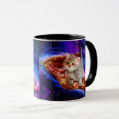 Mug Chats dans la pizza spatiale (Devant droit)