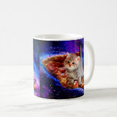 Mug Chats dans la pizza spatiale (Devant droit)