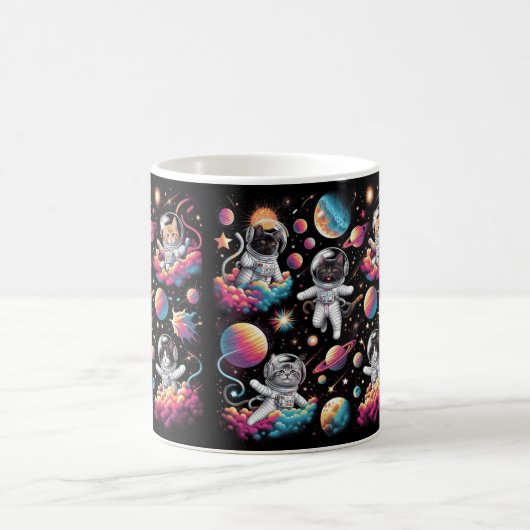 Mug Chats dans l'espace ! (Centre)