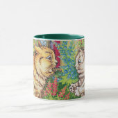 Mug Chats dans un jardin, Louis Wain (Centre)