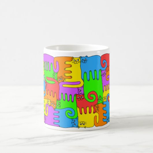Mug Chats d'arc-en-ciel (Centre)