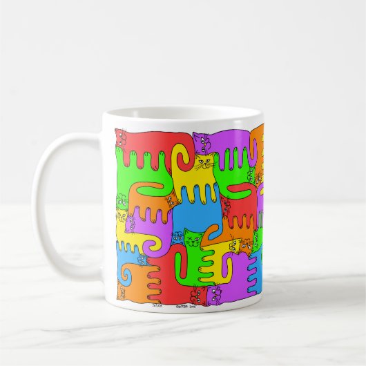 Mug Chats d'arc-en-ciel (Gauche)
