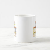 Mug Chats de bande dessinée d'anniversaire de (Centre)