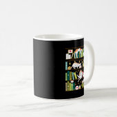 Mug Chats de bibliothèque - chats fantaisistes sur les (Devant droit)