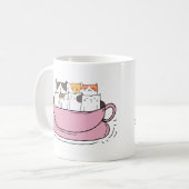 Mug Chats de café personnalisés (Devant gauche)