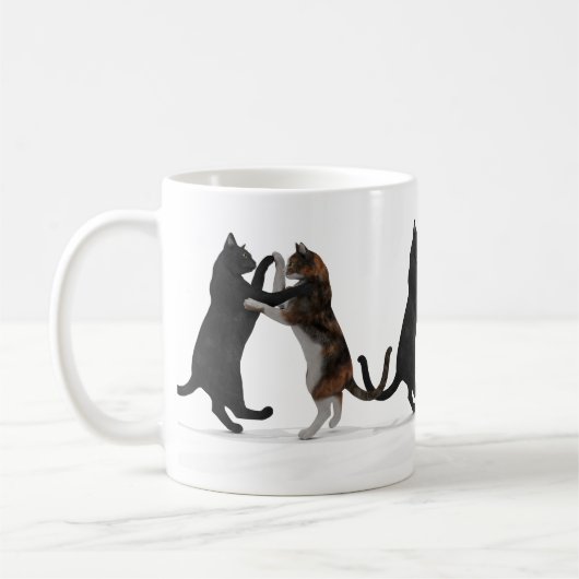 Mug Chats de danse doux (Gauche)