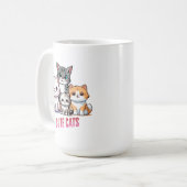 Mug Chats de Dessin Animé Mignons Création pour Amateu (Devant gauche)