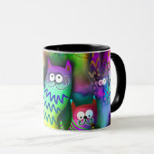 Mug Chats de dessin coloré (Devant droit)