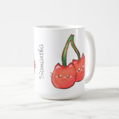 Mug Chats de fruits de cerise (Devant droit)