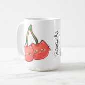 Mug Chats de fruits de cerise (Devant gauche)