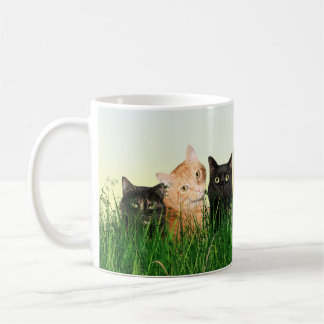 Mug Chats de Kitty dans l'herbe