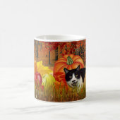 Mug Chats de la saison automnale dans un champ de citr (Centre)
