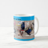 Mug Chats de Louis Wain "Chemin de fer" (Devant droit)