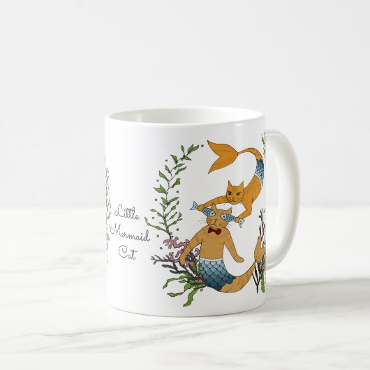Mug Chats de Mermaid Orange (Devant droit)