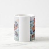 Mug Chats de natation de Louis Wain (Centre)