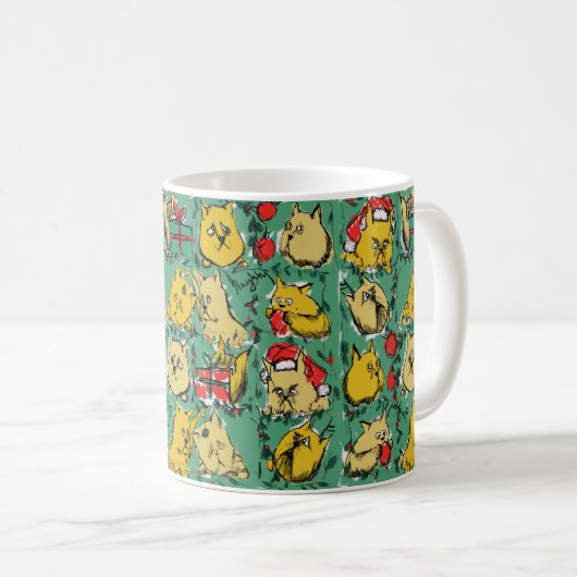 Mug Chats de Noël (Devant droit)