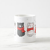 Mug Chats de Noël adorables Festives de Noël de Meowy  (Centre)