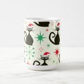 Mug Chats de Noël au style rétro des années 50 Atomiqu (Centre)