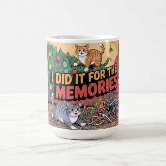 Mug Chats de Noël chaotiques (Centre)