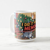 Mug Chats de Noël chaotiques (Devant gauche)