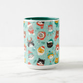 Mug Chats de Noël en Chandails de vacances Motif (Centre)