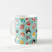 Mug Chats de Noël en Chandails de vacances Motif (Devant gauche)