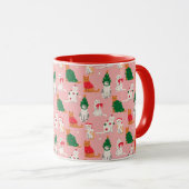 Mug Chats de Noël en Motif d'attraction (Devant droit)