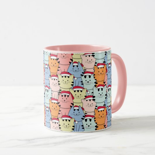 Mug Chats de Noël mignons (Devant droit)
