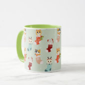 Mug Chats de Noël mignons (Devant gauche)