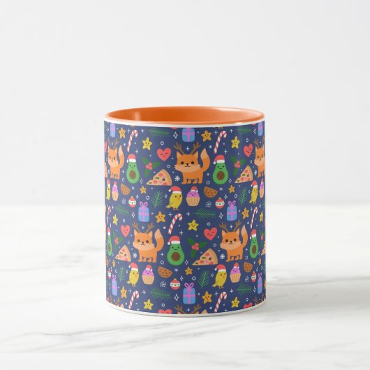 Mug Chats de Noël mignons (Centre)