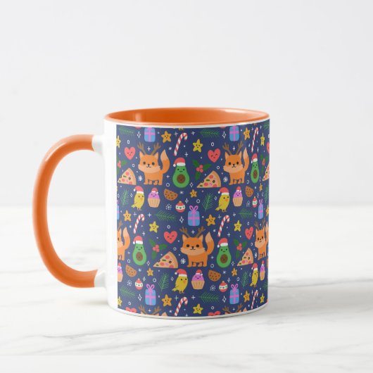 Mug Chats de Noël mignons (Gauche)