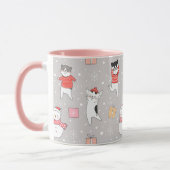 Mug Chats de Noël mignons (Gauche)