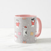 Mug Chats de Noël mignons (Devant droit)