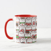 Mug Chats de Noël mignons (Gauche)