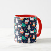 Mug Chats de Noël mignons (Devant droit)