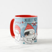Mug Chats de Noël mignons (Devant gauche)