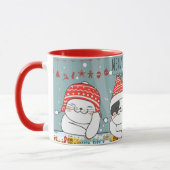 Mug Chats de Noël mignons (Gauche)