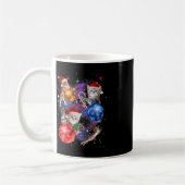 Mug Chats de Noël mignons dans l'espace ornements Grap (Gauche)
