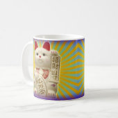 Mug Chats de ondulation japonais de bonne chance de (Devant gauche)