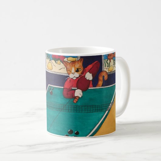 Mug Chats de ping-pong (Devant droit)