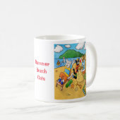 Mug Chats de plage d'été (Devant droit)