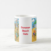 Mug Chats de plage d'été (Centre)